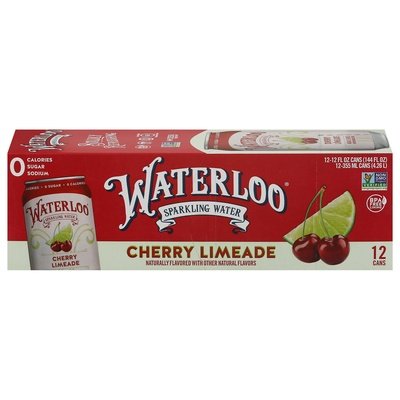 Waterloo Sparkling Water Cherry Limeade 2/12/12 OZ [UNFI #2812915] [ebt]