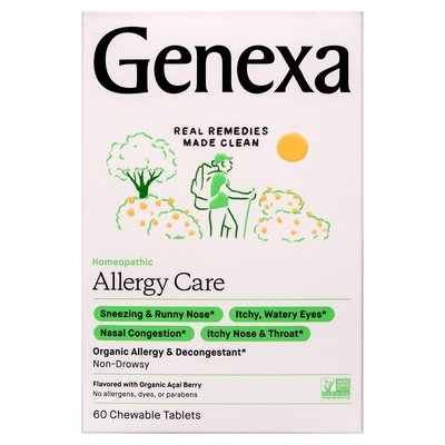 Genexa Allergy Care Homeopathic Organic Acai Berry Chewable Tablets Og2 1/60 TAB [UNFI-CARLISLE #1960640]