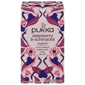 Pukka Herbal Tea Organic Elderberry & Echinacea Sachets Og2 4/20 BAG [UNFI #2988970] [ebt]