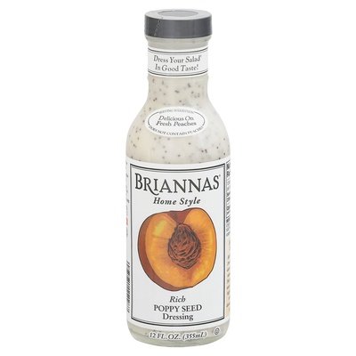 Briannas Dressing Poppy Seed Rich Home Style 6/12 OZ [UNFI #411405] [ebt]
