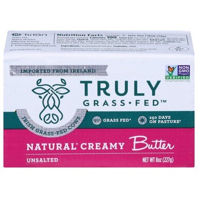 Truly Grass Fed Unsalted/Natural Creamy 20/8 OZ [UNFI #2611648] [ebt]