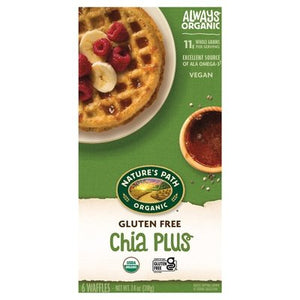 Natures Path Waffles Gluten Free Chia Plus Og2 12/7.4 OZ [UNFI #1114610] [ebt]