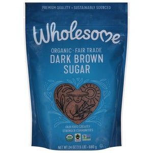 Wholesome Sugar Organic Dark Brown Og2 6/24 OZ [UNFI #571653] [ebt]