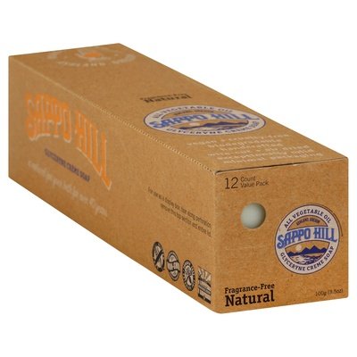 Sappo Hill Soap Glycerine Creme Fragrance-Free Natural 12/3.5 OZ [UNFI-CARLISLE #523266] T