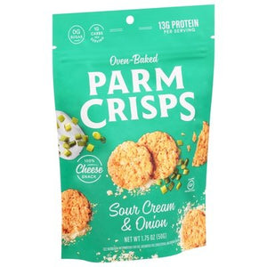 Parm Crisps Cheese Snack Sour Cream & Onion Oven-Baked 12/1.75 OZ [UNFI #2501526] [ebt]