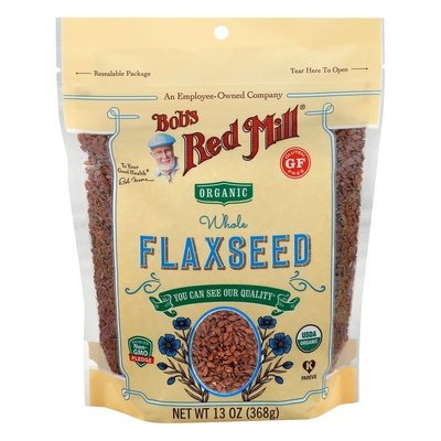 Bobs Red Mill Flaxseed Organic Whole Og2 4/13 OZ [UNFI #2688778] [ebt]