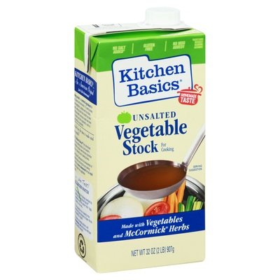 Kitchen Basics Vegetable Stock Unsalted 12/32 OZ [UNFI #484063] [ebt]