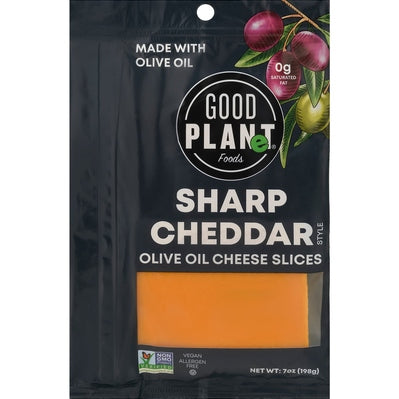 Good Planet Foods Sharp Cheddar Olv Oil Cheese 7/7 OZ [UNFI #3037918] [ebt]