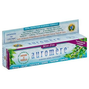 Auromere Toothpaste Ayurvedic Herbal Mint-Free 1/4.16 OZ [UNFI-CARLISLE #1105170] T