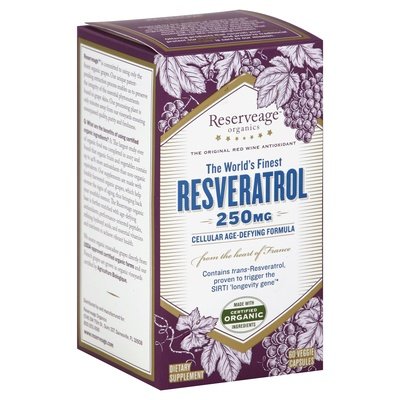 Reserveage Nutrition Resveratrol 250 Mg Veggie Capsules 1/60 VCAP [UNFI-CARLISLE #2299089]