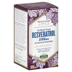 Reserveage Nutrition Resveratrol 250 Mg Veggie Capsules 1/60 VCAP [UNFI-CARLISLE #2299089]