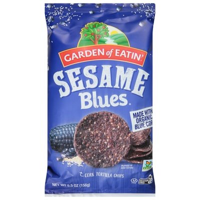 Garden Of Eatin Corn Tortilla Chips Sesame Blues Og3 12/5.5 OZ [UNFI #2627206] [ebt]