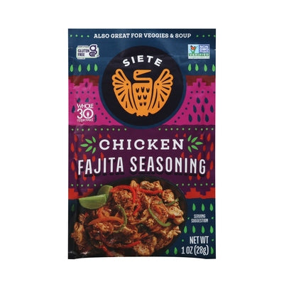 Siete Seasoning Chicken Fajita 12/1 OZ [UNFI #3052511] [ebt]