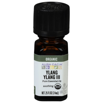 Aura Cacia Pure Essential Oil Organic Soothing Ylang Ylang Iii Og2 1/.25 oz [UNFI-CARLISLE #0331421] T