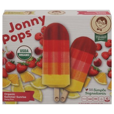 Jonnypops Pops Summer Sunrise Organic Og2 6/14.8 OZ [UNFI #2923563] [ebt]