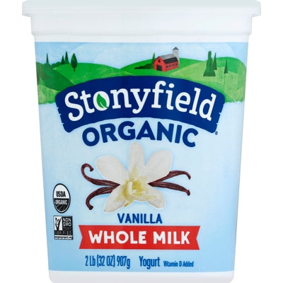 Stonyfield Yogurt Whole Milk French Vanilla Og2 6/32 oz [UNFI #0636944 ] [ebt]