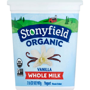 Stonyfield Yogurt Whole Milk French Vanilla Og2 6/32 oz [UNFI #0636944 ] [ebt]