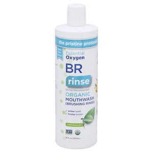 Essential Oxygen+ Mouthwash Organic Brushing Rinse Peppermint Og2 1/16 OZ [UNFI-CARLISLE #2578490] T