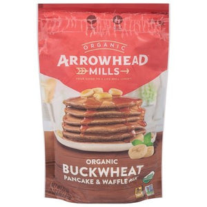 Arrowhead Mills Pancake & Waffle Mix Organic Buckwheat Og2 6/22 OZ [UNFI #2901593] [ebt]