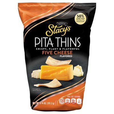 Stacys Pita Thins Five Cheese Flavored Baked 8/6.75 OZ [UNFI #1211598] [ebt]