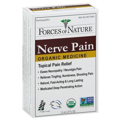 Forces Of Nature Nerve Pain Organic Coffea Cruda 1/11 ML [UNFI-CARLISLE #1138247] T