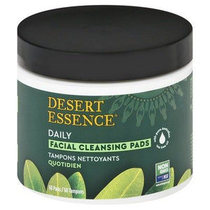 Desert Essence Facial Cleansing Pads Daily 1/50 PADS [UNFI-CARLISLE #375089] T