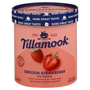 Tillamook Ice Cream Oregon Strawberry 6/1.5 QT [UNFI #2685907] [ebt]