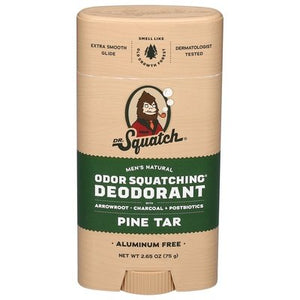 Dr Squatch Deodorant Odor Squatching Pine Tar 1/2.65 OZ [UNFI-CARLISLE #3038916] T