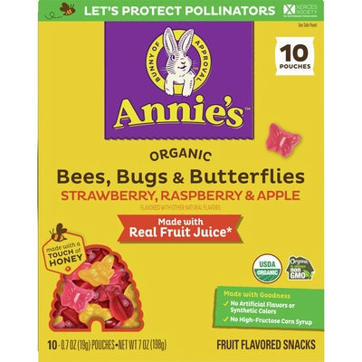 Annies Homegrown Bees Bugs Butterfly Og2 8/7 OZ [UNFI #2782928] [ebt]