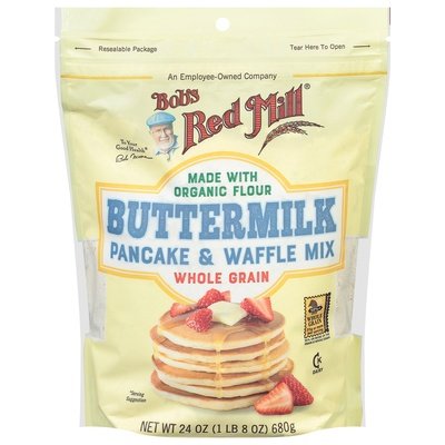Bobs Red Mill Pancake & Waffle Mix Whole Grain Buttermilk Og3 4/24 OZ [UNFI #2419471] [ebt]