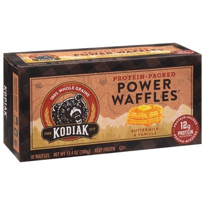 Kodiak Cake Power Waffles Protein-Packed Buttermilk & Vanilla 8/13.4 oz [UNFI #2185056 ] [ebt]