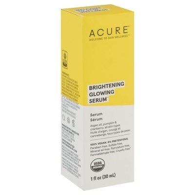 Acure Serum Brightening Glowing 1/1 OZ [UNFI-CARLISLE #1874783] T