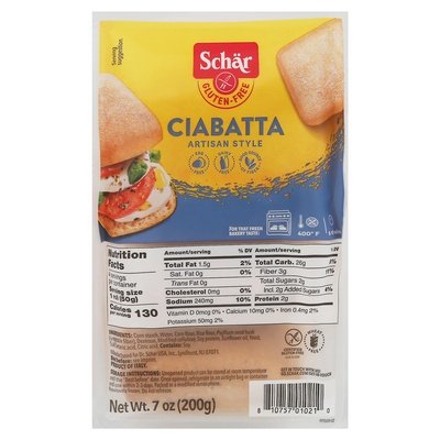 Schar Ciabatta Artisan Style 5/7 OZ [UNFI #2655421] [ebt]