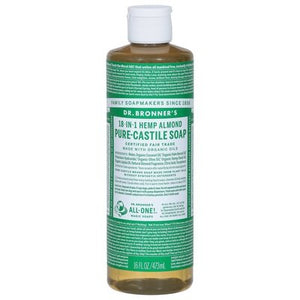Dr Bronners Soap Pure-Castile 18-In-1 Hemp Almond Og3 1/16 OZ [UNFI-CARLISLE #115303] T