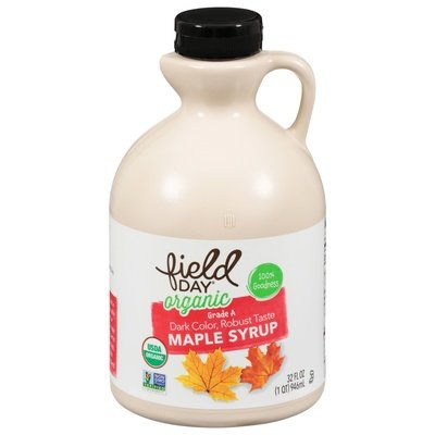 Field Day Maple Syrup Organic Dark Color Robust Taste Og2 6/32 OZ [UNFI #1104827] [ebt]