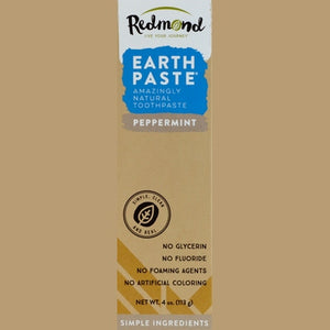 Redmond Clay Earth Paste Peppermint 1/4 OZ [UNFI-CARLISLE #1112176] T