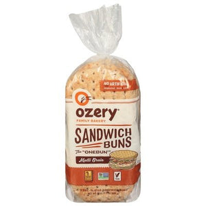 Ozery Sandwich Buns Multi Grain Pre-Sliced 6/21 OZ [UNFI #703132] [ebt]