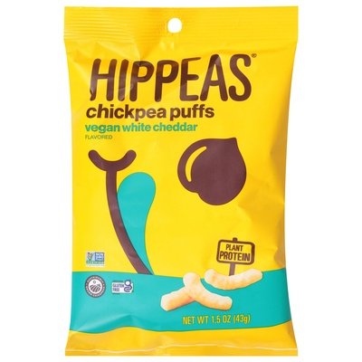 Hippeas Chickpea Puffs Vegan White Cheddar Flavored 6/1.5 OZ [UNFI #2946242] [ebt]