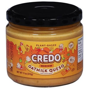 Credo Foods Queso With Cashew Butter Medium Plant-Based 6/11 OZ [UNFI #3004009] [ebt]