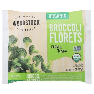 Woodstock Broccoli Florets Organic Og2 12/10 OZ [UNFI #680132] [ebt]
