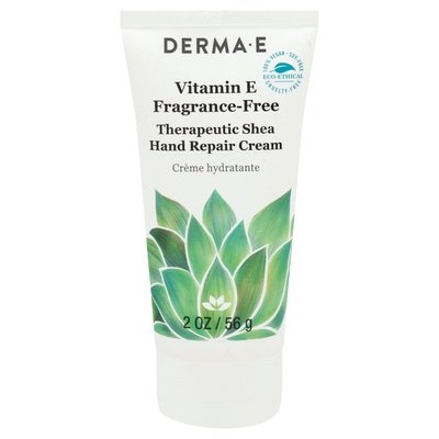 Derma E Hand Repair Cream Therapeutic Shea Vitamin E Fragrance-Free 1/2 OZ [UNFI-CARLISLE #2268928] T