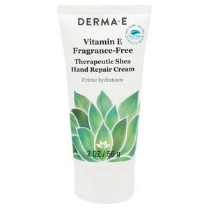 Derma E Hand Repair Cream Therapeutic Shea Vitamin E Fragrance-Free 1/2 OZ [UNFI-CARLISLE #2268928] T