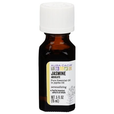 Aura Cacia Pure Essential Oil Jasmine Absolute Sensualizing 1/.5 OZ [UNFI-CARLISLE #548198] T