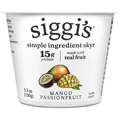 Siggis Yogurt Lowfat Mango Passionfruit 12/5.3 oz [UNFI #3027380 ] [ebt]