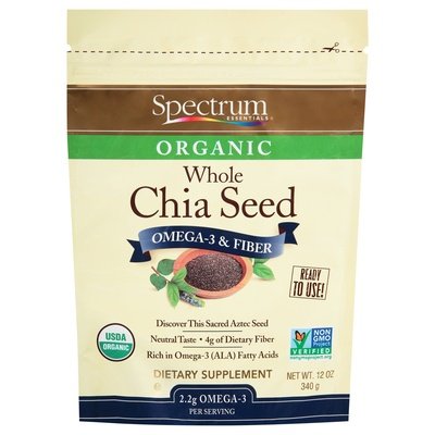Spectrum Essentials Chia Seed Organic Whole Og2 1/12 OZ [UNFI-CARLISLE #2093524] [ebt]
