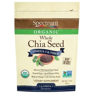 Spectrum Essentials Chia Seed Organic Whole Og2 1/12 OZ [UNFI-CARLISLE #2093524] [ebt]