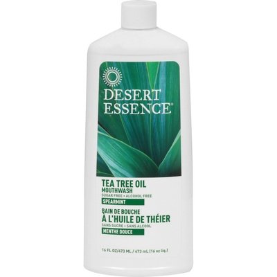 Desert Essence Mouthwash Tea Tree Oil Spearmint 1/16 OZ [UNFI-CARLISLE #583443] T