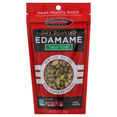 Seapoint Farms Edamame Sea Salt Dry Roasted 12/4 OZ [UNFI-CARLISLE #571612] [ebt]