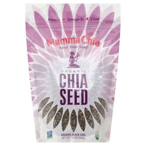 Mamma Chia Chia Seed Organic Black Og2 4/12 OZ [UNFI #1587286] [ebt]