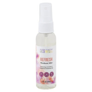 Aura Cacia Workout Mist Refresh 1/2 OZ [UNFI-CARLISLE #2745776] T